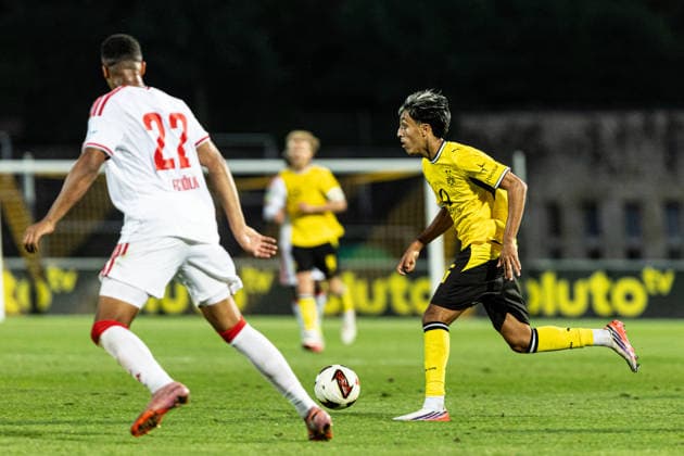 Regionalliga West: Borussia Dortmund II 1, 1. FC Köln II, August 7, 2026 Fadi Zargelain Borussia Dortmund U23, 36 Regionalliga West Borussia Dortmund II 1 FC Köln II, Rote Erde, Dortmund August 7, 2026 DFB regulations prohibit any use of photographs as image sequences and or quasi-video Copyright: xBEAUTIFULxSPORTS Buriakovx