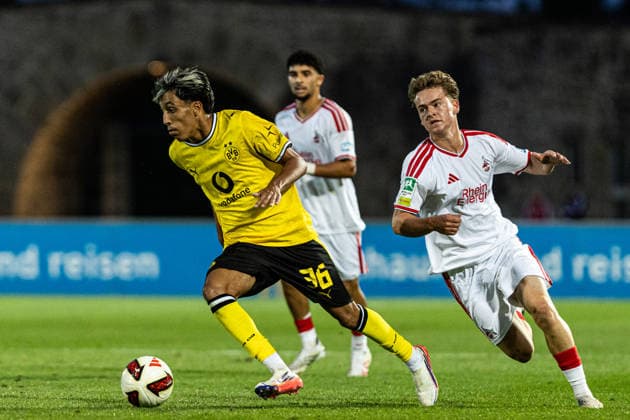 Regionalliga West: Borussia Dortmund II 1, 1. FC Köln II, August 7, 2026 Fadi Zargelain Borussia Dortmund U23, 36 Regionalliga West Borussia Dortmund II 1 FC Köln II, Rote Erde, Dortmund August 7, 2026 DFB regulations prohibit any use of photographs as image sequences and or quasi-video Copyright: xBEAUTIFULxSPORTS Buriakovx