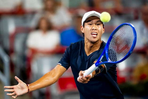 August 7, 2026, Montreal, Pq, Canada: Learner Tien from the United StatesÃ‚ returns the ball from Tommy Paul from the United States on day six of the National Bank Open tennis tournament in Montreal on Friday, August 7, 2026. Canada News - August 7, 2026  - ZUMAc35_ 20260807_zaf_c35_094 Copyright: xChristopherxKatsarovx