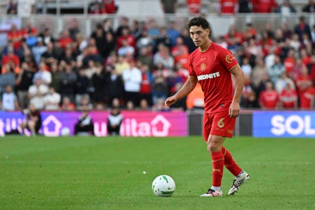 Middlesbrough v Wrexham - Carabao Cup First Round Sebastian Berhalter of Middlesbrough during the Carabao Cup 1st Round match between Middlesbrough and Wrexham at the Riverside Stadium in Middlesbrough, United Kingdom. Middlesbrough North Yorkshire United Kingdom  Copyright: xMIxNewsx originalFilename:fletcher-middlesb260807_npXVh.jpg