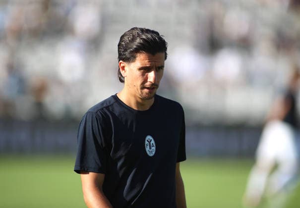 Soccer, Men s, Bavarian Regional League, 2026–2027 Season, TSV 1860 Munich vs. FC Augsburg II, Grünwalder Stadium: Tunay Deniz of TSV 1860 Munich, head and upper body during warm-ups