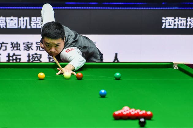 (260808) -- TAIYUAN, Aug. 8, 2026 -- Ding Junhui of China competes during the round 1 match between Ding Junhui of China and David Gilbert of England at China Open 2026 snooker tournament in Taiyuan, north China s Shanxi Province, Aug. 8, 2026. ) (SP)CHINA-TAIYUAN-SNOOKER-CHINA OPEN-ROUND 1 (CN) CaoxYang 