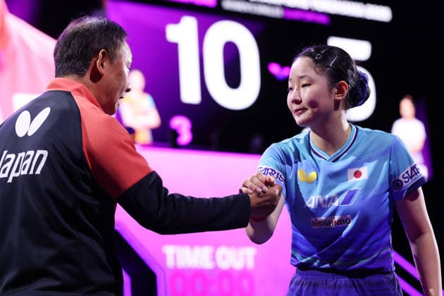 Miwa Harimoto (JPN), AUGUST 8, 2026 - Table tennis, Tischtennis : WTT Champions Yokohama 2026 Women s Singles Quarter-final at Yokohama BUNTAI, Kanagawa, Japan.  aflo_340355264 YUTAKAx