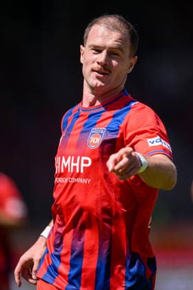 Soccer, 2. Bundesliga, 20260808, 1 FC Heidenheim vs. VfL Osnabrück; Goal disallowed in the photo; Score 2–0; Goal scorer: Budu ZIVZIVADZE; Heidenheim, 11; Heidenheim Voith Arena, Baden-Württemberg, Germany Copyright: Passion2Press MarkusxFischerx