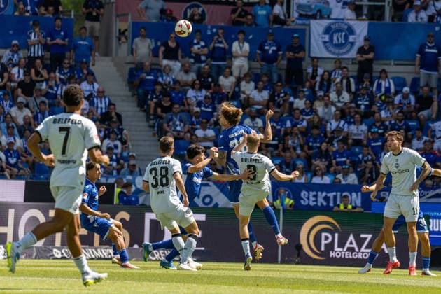 Football, 2nd Bundesliga, Karlsruher SC v Arminia Bielefeld