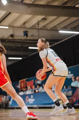 On August 6, 2026, Germany’s U18 team faced Montenegro at the European Championship at Kistamässan in Stockholm. The photo gallery shows the best moments from the basketball game—the home game for the German U18 team at the U18 Women’s European Championship, Germany vs. Montenegro, August 6, 2026, Stockholm, Kistamässan Copyright: xJoelxKruehlerx