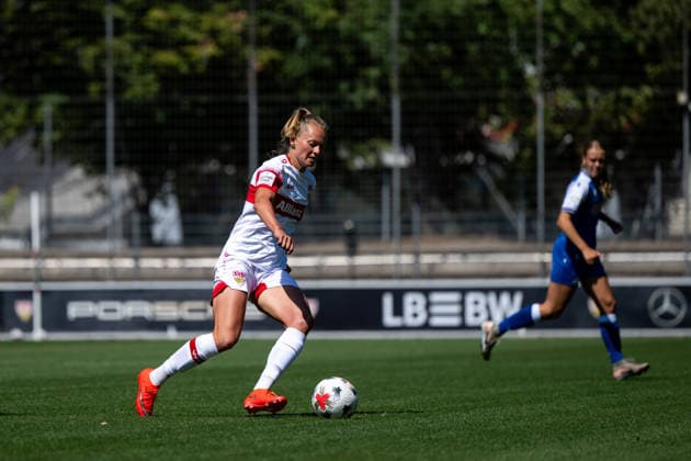 August 8, 2026, GER, Soccer, Women s, Friendly, 2026–2027 Season, VfB Stuttgart vs. TSG 1899 Hoffenheim Maximiliane Rall VfB Stuttgart, 08 am Ball, Stuttgart Robert Schlienz Stadium Baden-Württemberg Germany Copyright: xNordphoto Memmlerx