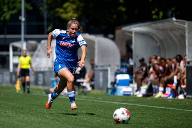 August 8, 2026, GER, Soccer, Women s, Friendly, 2026–2027 Season, VfB Stuttgart vs. TSG 1899 Hoffenheim, Laia Martret Jimenez (Hoffenheim), 21 on the ball, Stuttgart, Robert Schlienz Stadium, Baden-Württemberg, Germany Copyright: xNordphoto Memmlerx