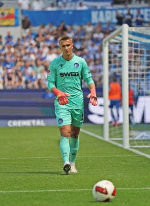 Christian Bernat Hans Karlsruher SC, 1 GER, SC Karlsruhe vs. DSC Arminia Bielefeld, Soccer, Matchday 1, 2026–2027 Season, 2. Bundesliga, August 8, 2026. DFL and DFB regulations prohibit any use of photographs as image sequences and or quasi-videoIDEO GER SC Karlsruhe DSC Arminia Bielefeld Soccer Matchday 1 Season 2026–2027 August 8, 2026 Copyright: xEibner-Pressefoto JoergxHirschx EP_JHH