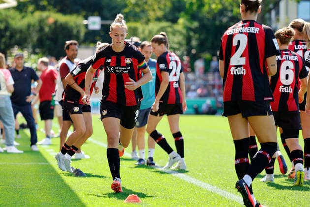 Soccer I Women s I Friendly Match I Bayer 04 Leverkusen vs. Feyenoord Rotterdam I August 8, 2026 Carolin Simon 30, Bayer 04 Leverkusen, Ulrich Haberland Stadium, Lower Saxony, Germany Copyright: xLobeca CedricxSiefkerx
