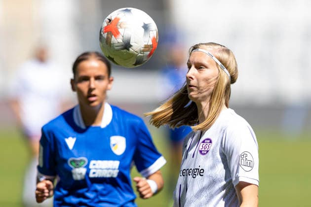 Women s Bundesliga 2: FC Carl Zeiss Jena vs. SGS Essen, Jena, August 8, 2026, Kyra Spitzner, 23, SGS Essen, Women s Bundesliga 2: FC Carl Zeiss Jena vs. SGS Essen, ad hoc arena at Ernst Abbe Sportfeld, August 8, 2026 Copyright: xBEAUTIFULxSPORTS Duehringx