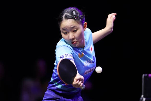 Miwa Harimoto (JPN), AUGUST 8, 2026 - Table tennis, Tischtennis : WTT Champions Yokohama 2026 Women s Singles Quarter-final at Yokohama BUNTAI, Kanagawa, Japan.  aflo_340359763 YUTAKAx