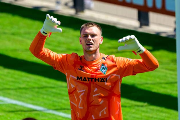 August 8, 2026, GER, Friendly Match: SV Werder Bremen vs. Paderborn, 2026–2027 Season, 1. FBL, Goalkeeper Karl Hein, Werder Bremen, Oythe Stadium on Oyther Berg, Lower Saxony, Germany Copyright: xnordphotoxGmbHx xKFOTOx