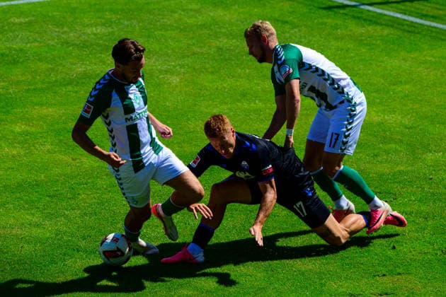 August 8, 2026, GER, Friendly Match: SV Werder Bremen vs. Paderborn, 2026–2027 Season, 1 FBL Olivier Deman Werder Bremen 02 Laurin Curda SC Paderborn 07 17 Marco Gruell Grüll Werder Bremen 17 Oythe Stadium on Oyther Berg, Lower Saxony, Germany Copyright: xnordphotoxGmbHx xKFOTOx