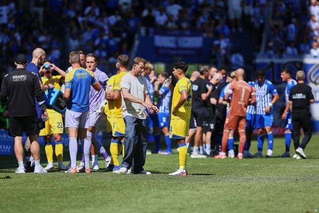 Magdeburg, Saxony-Anhalt, Germany, August 8, 2026, Avnet Arena, Matchday 1, 2026–27 Season, 2. Bundesliga, 1. FC Magdeburg vs. Eintracht Braunschweig, Water Break Copyright: xdtsxNachrichtenagenturx dts_129609