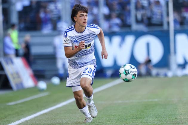 August 8, 2026, xkwix, Soccer, 3rd Division, MSV Duisburg vs. SV Meppen, Schauinsland Reisen Arena, Matchday 1, 2026–2027 Season Simon Symalla MSV Duisburg 23 DFB regulations prohibit any use of photographs as image sequences and or quasi-video Photo: xKamilxWilkowskixPressefotoKochx North Rhine-Westphalia, Germany