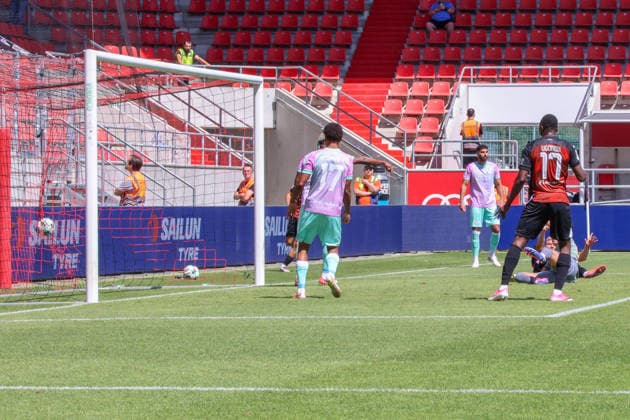 Goal for the Schanzer by Lars Lokotsch (FC Ingolstadt 04, No. 13—not in the frame); goalkeeper Johann Hipper (Würzburger Kickers, No. 1) had no chance during the match between FC Ingolstadt 04 and Würzburger Kickers on August 8, 2026, DFB regulations prohibit any use of photographs as image sequences and or quasi-video. GER, Soccer, 3. Liga, Matchday 1, FC Ingolstadt 04 vs. Würzburg Kickers, August 8, 2026, Audi Sportpark Ingolstadt Copyright: xEibner-Pressefoto OliverxSTRISCHx EP-OSH