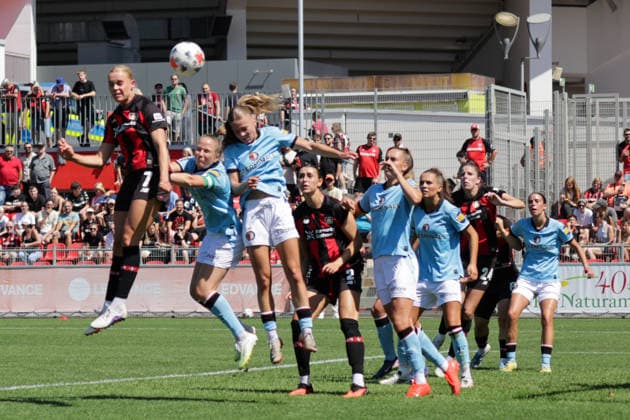 August 8, 2026, xgrfx, Women s Soccer Friendly, Bayer Leverkusen vs. Feyenoord Rotterdam, Goal, Cornelia Kramer on the 3–0 Bayer Leverkusen DFL DFB REGULATIONS PROHIBIT ANY USE OF PHOTOGRAPHS as IMAGE SEQUENCES and or QUASI-VIDEO Leverkusen