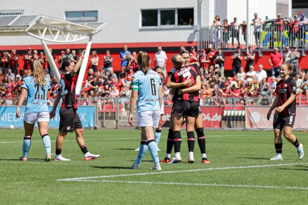August 8, 2026, xgrfx, Women s Soccer Friendly, Bayer Leverkusen vs. Feyenoord Rotterdam, Goal, Cornelia Kramer on the 3–0 Bayer Leverkusen DFL DFB REGULATIONS PROHIBIT ANY USE OF PHOTOGRAPHS as IMAGE SEQUENCES and or QUASI-VIDEO Leverkusen