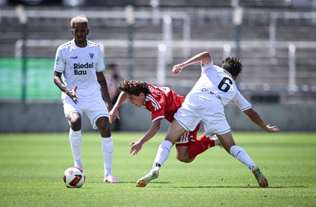 Bavarian Regional League Soccer 2026–2027, Matchday 3, August 8, 2026: FC Bayern Munich II 1, FC Schweinfurt 1905 1. Lukas Mrozek (referee), FC Schweinfurt 1905 vs. Bogdan Olychenko (center), FC Bayern Munich II