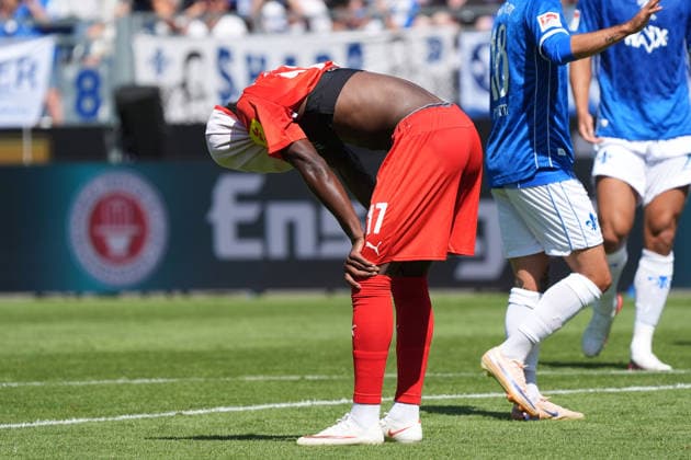 Faride Alidou Frustrates Holstein Kiel August 8, 2026 2. Bundesliga, 2026–27 Season SV Darmstadt 98 vs. Holstein Kiel, Stadion am Boellenfalltor, Matchday 1, emonline, emspor,