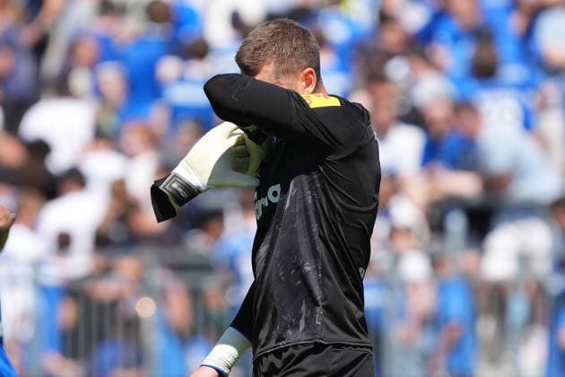 Goalkeeper Timon Weiner Disappoints Holstein Kiel 08 08 2026 2. Bundesliga, 2026–27 Season SV Darmstadt 98 vs. Holstein Kiel, Stadion am Boellenfalltor, Matchday 1, emonline, emspor,
