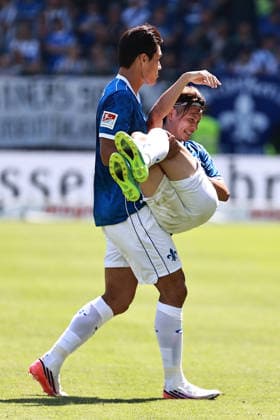 August 8, 2026, xtvx, Soccer 2. Bundesliga, SV Darmstadt 98 Holstein Kiel v l Hojae Lee SV Darmstadt 98 Yosuke Furukawa SV Darmstadt 98 Portrait DFL DFB REGULATIONS PROHIBIT ANY USE OF PHOTOGRAPHS as IMAGE SEQUENCES and or QUASI-VIDEO Darmstadt