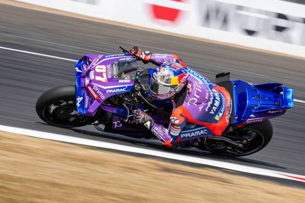 Toprak RazgatlÄ±oglu (Turkey) of the Prima Pramac Yamaha MotoGP ( 7) during MotoGP Free Practice and Qualifying at Round 12 of the 2026 Qatar Airways Grand Prix of Great Britain at Silverstone Circuit, Towcester, England on the 7 August 2026.  Copyright: xDavidxHornx PMI-7310-0155