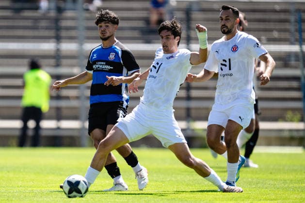 Jannik Marx, VfR Mannheim, 15 FSV Frankfurt vs. VfR Mannheim, Soccer, Regionalliga Southwest, Matchday 1, 2026–2027 Season, August 8, 2026 Eibner Press Photo Attila Ziga FSV Frankfurt vs. VfR Mannheim, Soccer, Regionalliga Southwest, Matchday 1, 2026–2027 Season, August 8, 2026 Frankfurt Copyright: xEibner-Pressefotox EP_AZA