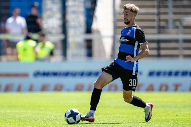 Corvin Bock, FSV Frankfurt, 30 FSV Frankfurt vs. VfR Mannheim, Soccer, Regionalliga Southwest, Matchday 1, 2026–2027 Season, August 8, 2026 Eibner Press Photo Attila Ziga FSV Frankfurt vs. VfR Mannheim, Soccer, Regionalliga Southwest, Matchday 1, 2026–2027 Season, August 8, 2026 Frankfurt Copyright: xEibner-Pressefotox EP_AZA