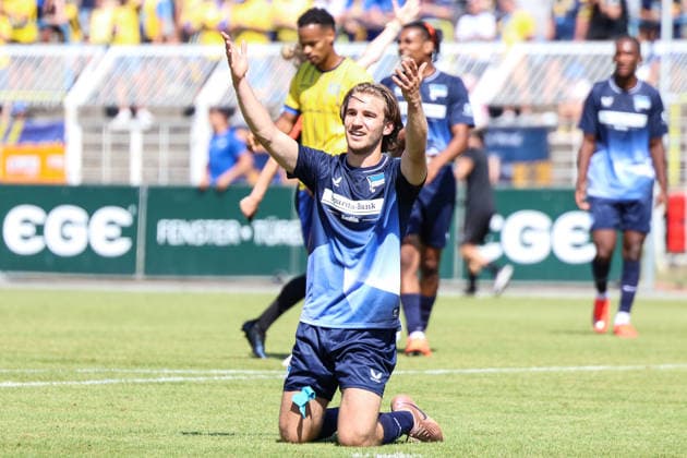 Germany Regional League Northeast 2026–2027, Matchday 4, 1 FC Lok Leipzig vs. Hertha BSC II, Bruno Plache Stadium, Leipzig; Sebastian Weiland, Hertha BSC II, 31 Copyright: xLucasxWalterx