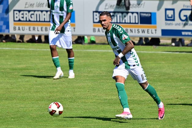 August 8, 2026, GER, Friendly Match: SV Werder Bremen vs. Paderborn, Soccer, 2026–2027 Season, 1 FBL, Justin Njinmah, SV Werder Bremen, 11, Oythe Stadium on Oyther Berg, Lower Saxony, Germany Copyright: xnordphotoxGmbHx xKFOTOx
