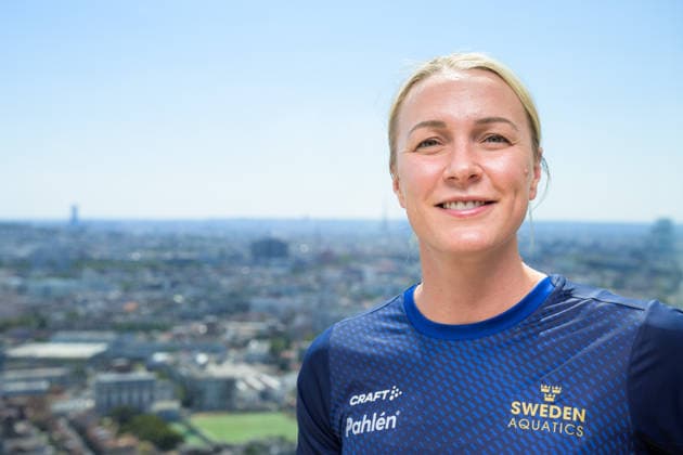 August 8, 2026: Sarah Sjöström of the Swedish national swimming team poses for a portrait at a press conference on the ninth day of the 2026 European Aquatics Championships in Saint-Denis. 2026 in Saint-Denis. Photo by Joel Marklund. BILDBYRAN code JM JM0835 bbeng swimming 2026 European Aquatics Championships EM Sweden press conference portrait  Copyright: JOELxMARKLUND BB260808JM008