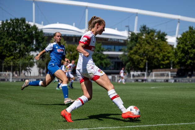 August 8, 2026, GER, Soccer, Women s, Friendly, 2026–2027 Season, VfB Stuttgart vs. TSG 1899 Hoffenheim Maximiliane Rall VfB Stuttgart, 08 am Ball, Stuttgart Robert Schlienz Stadium Baden-Württemberg Germany Copyright: xNordphoto Memmlerx