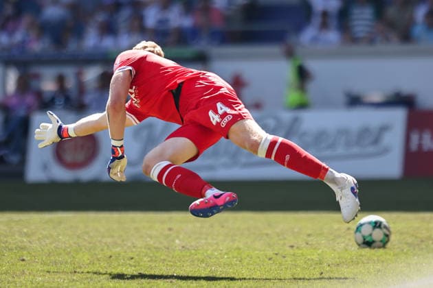 August 8, 2026, xkwix, Soccer, 3rd Division, MSV Duisburg vs. SV Meppen, Schauinsland Reisen Arena, Matchday 1, 2026–2027 Season: Julius Puent, SV Meppen 44, had no chance against Conor Noß’s goal; MSV Duisburg 14, 3–0. DFB regulations prohibit any use of photographs as image sequences and or quasi-video. Photo: xKamilxWilkowskixPressefotoKochx, North Rhine-Westphalia Westphalia, Germany