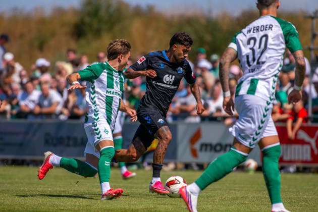 Friendly Match: Werder Bremen vs. SC Paderborn 07, August 8, 2026, Chuki Werder Bremen, 20 Friendly Match: Werder Bremen vs. SC Paderborn 07 on August 8, 2026, at Vechta s Oyther Berg Stadium, Germany, Copyright: xBEAUTIFULxSPORTS Neddermannx