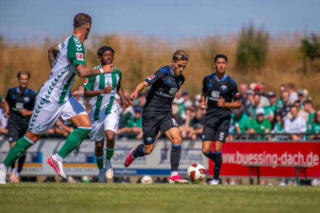 Friendly Match: Werder Bremen vs. SC Paderborn 07, August 8, 2026 Albert Millgramm SC Paderborn 07, 19 Friendly Match: Werder Bremen vs. SC Paderborn 07 on August 8, 2026, at Vechta s Oyther Berg Stadium, Germany, Copyright: xBEAUTIFULxSPORTS Neddermannx