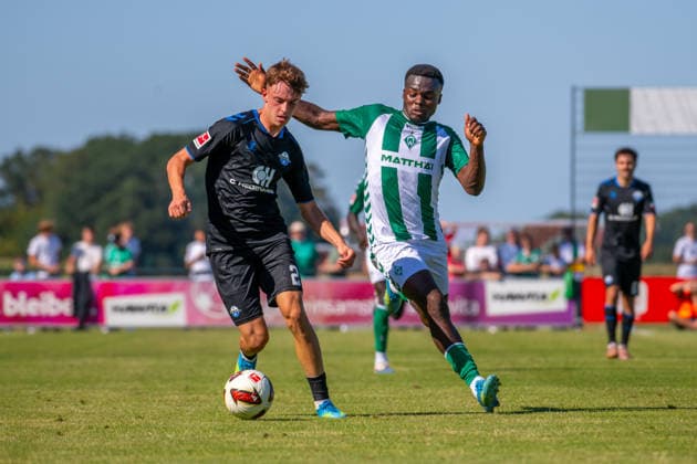Friendly Match: Werder Bremen vs. SC Paderborn 07, August 8, 2026, Ruben Müller, SC Paderborn 07, 2 Friendly Match: Werder Bremen vs. SC Paderborn 07 on August 8, 2026, at Vechta s Oyther Berg Stadium, Germany, Copyright: xBEAUTIFULxSPORTS Neddermannx