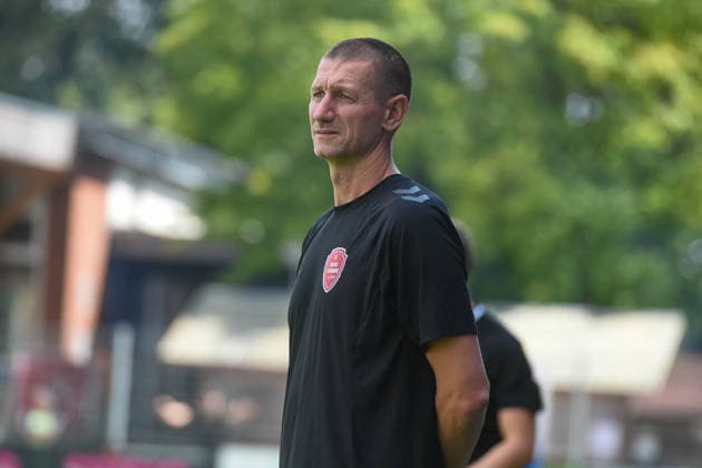 Soccer I Men s Team I 2026–2027 Season I Regionalliga Nord I Matchday 2 I SC Weiche Flensburg 08 vs. Eimsbütteler TV I August 8, 2026 Tim Wulff, Coach, SC Weiche Flensburg 08 Copyright: xLobeca JanxKirschnerx