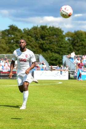 Soccer I Men s Team I 2026–2027 Season I Regionalliga Nord I Matchday 2 I SC Weiche Flensburg 08 vs. Eimsbütteler TV I August 8, 2026 Samuel Abiodun Olayisoye 4, Eimsbütteler TV Copyright: xLobeca JanxKirschnerx