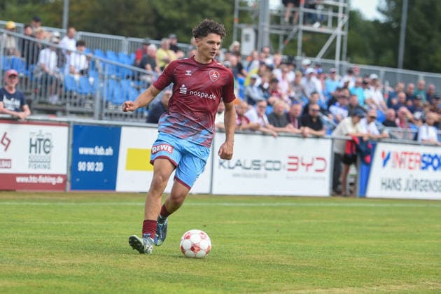 Soccer I Men s Team I 2026–2027 Season I Regionalliga Nord I Matchday 2 I SC Weiche Flensburg 08 vs. Eimsbütteler TV I August 8, 2026 Theo Behrmann 2, SC Weiche Flensburg 08 Copyright: xLobeca JanxKirschnerx