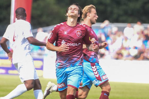 Soccer I Men s Team I 2026–2027 Season I Regionalliga Nord I Matchday 2 I SC Weiche Flensburg 08 vs. Eimsbütteler TV I August 8, 2026 Nick Selutin 9, SC Weiche Flensburg 08 Copyright: xLobeca JanxKirschnerx