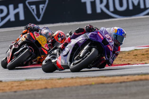 Toprak RazgatlÄ±oglu (Turkey) of the Prima Pramac Yamaha MotoGP ( 7) during MotoGP Tiscot Sprint race (10 laps) at Round 12 of the 2026 Qatar Airways Grand Prix of Great Britain at Silverstone Circuit, Towcester, England on the 7 August 2026.  Copyright: xDavidxHornx PMI-7310-0199