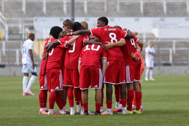 August 8, 2026, Men s Soccer, 2026–2027 Season, Bavarian Regional League, Matchday 3: FC Bayern Munich II vs. FC Schweinfurt 05, FC Bayern Munich II squad, Munich, Städtisches Stadion an der Grü, Bavaria, Germany