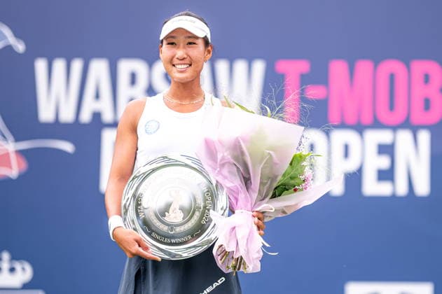 Warszawa 08.08.2026. Tennis. WTA, Tennis Damen 125 Warsaw T-Mobile Polish Open, day 7, Warsaw, Poland --- Tenis. Turniej WTA 125 Warsaw T-Mobile Polish Open, dzien 7, Warszawa Persons shown : Carol Young Suh Lee Fot. Kai Taller Arena Akcji NEWSPIX.PL --- newspix.pl 