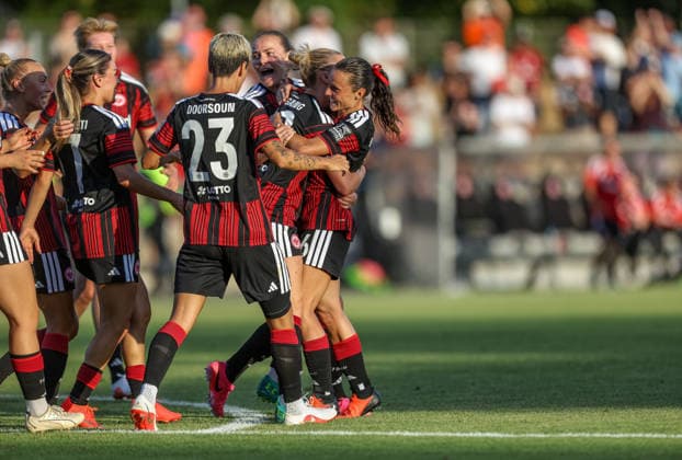 GER, Frankfurt, Eintracht Frankfurt vs. Malmö FF, UEFA Women s Champions League, Soccer, UEFA, 2026–2027 Season, Stadion am Brentanobad, Qualifying Round, Final: Laura Freigang of Eintracht Frankfurt Women s Team 10 scores the goal to make it 1–0, Goal, Celebration and joy, emotions. DFB and DFL regulations prohibit any use of photographs as image sequences and or quasi-video. August 8, 2026 Copyright: HMBxMedia HendrikxHamelau