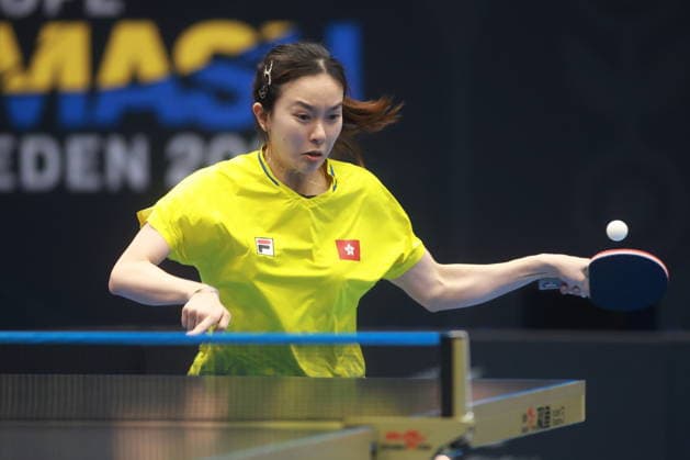 2026 WTT Europe Smash - Sweden - Qualifications Day 1 NG Wing Lam of Hong Kong plays against Lilou Massart of Belgium during the Women s Singles Qualifying Round 1 at the 2026 Europe Smash in Malmo, Sweden, on August 8, 2026. Malmo Sweden  Copyright: xRemyxGrosx originalFilename:gros-europesm260808_npvTx