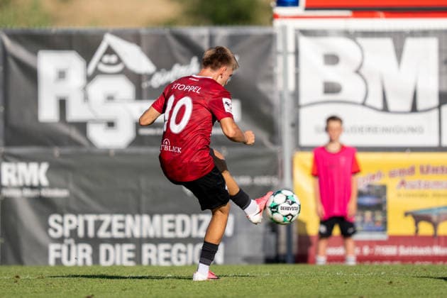 Lukas Stoppel, SG Sonnenhof Großaspach, 10, SG Sonnenhof Großaspach vs. Fortuna Köln, soccer, 3rd Division, Matchday 1, August 8, 2026; DFB regulations prohibit any use of photographs as image sequences and or quasi-video. Aspach, Baden-Württemberg, Germany Copyright: xkolbert-press PhilipxZieglerx