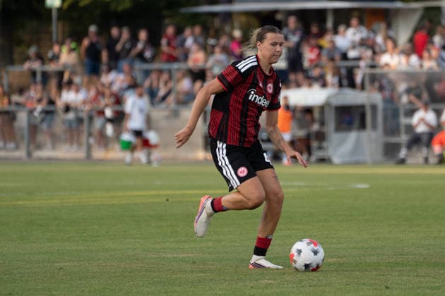 August 8, 2026, xhfmx, Soccer UEFA WCLQ, Eintracht Frankfurt vs. Malmö FF, Larissa Mühlhaus, Eintracht Frankfurt, 47 DFL DFB REGULATIONS PROHIBIT ANY USE OF PHOTOGRAPHS AS IMAGE SEQUENCES AND OR QUASI-VIDEO, Frankfurt