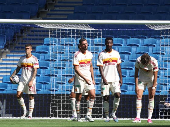 IPA87327496 - August 8, 2026: Brighton vs. AS Roma (Friendly). Sports; Soccer; & xD;In the photo: Disappointment& xD; (Photo by Gino Mancini)  Copyright: xGinoxMancini IPAxSportx xx 87327496